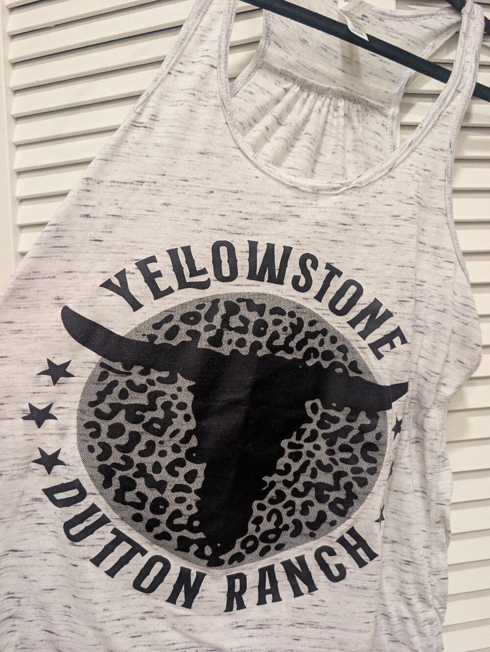 Yellowstone Dutton Ranch White Racerback Tank Top Size Large - Picture 6 of 7